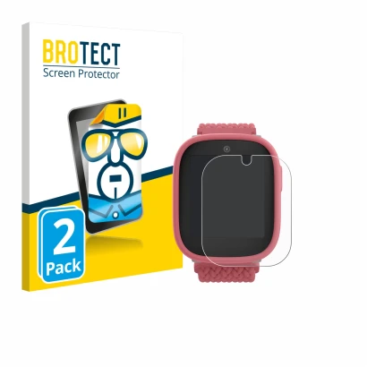 Parte frontale di una confezione del prodotto con il logo del marchio BROTECT. Accanto è raffigurato il dispositivo Xplora X6 