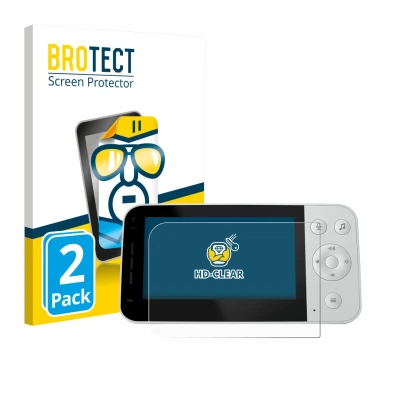 Parte frontale di una confezione del prodotto con il logo del marchio BROTECT. Accanto è raffigurato il dispositivo Philips Av