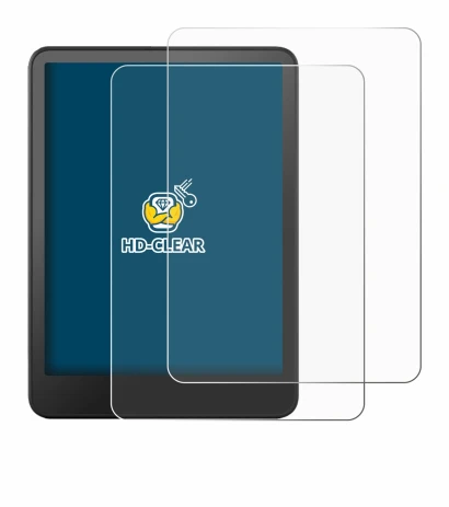 Immagine del dispositivo Amazon Kindle Colorsoft con un'ampia varietà di protezioni per lo schermo.