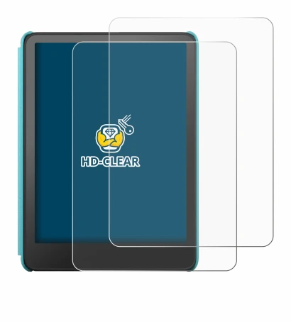 Immagine del dispositivo Amazon Kindle Colorsoft Kids con un'ampia varietà di protezioni per lo schermo.