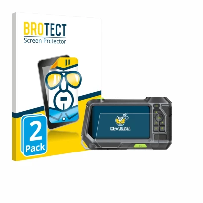 Parte frontale di una confezione del prodotto con il logo del marchio BROTECT. Accanto è raffigurato il dispositivo Teslong NT