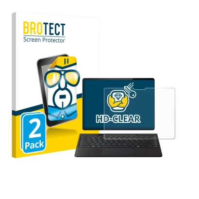 Parte frontale di una confezione del prodotto con il logo del marchio BROTECT. Accanto è raffigurato il dispositivo Microsoft