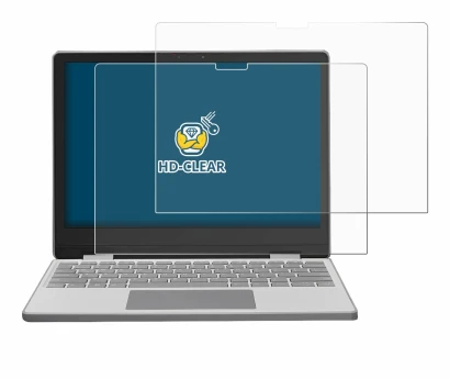 Immagine del dispositivo Framework Laptop 12 con un'ampia varietà di protezioni per lo schermo.