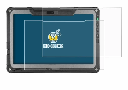 Immagine del dispositivo Getac F110 G7 con un'ampia varietà di protezioni per lo schermo.