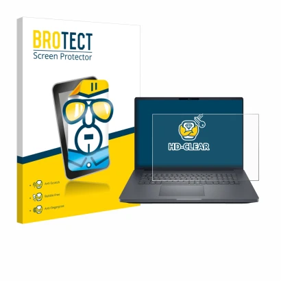 Parte frontale di una confezione del prodotto con il logo del marchio BROTECT. Accanto è raffigurato il dispositivo Dell Pro M