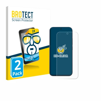 Parte frontale di una confezione del prodotto con il logo del marchio BROTECT. Accanto è raffigurato il dispositivo Xiaomi 17