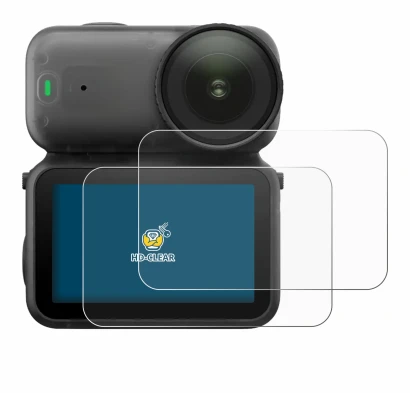 Immagine del dispositivo DJI Osmo Nano con un'ampia varietà di protezioni per lo schermo.
