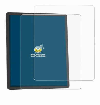 Immagine del dispositivo Amazon Kindle Scribe 2025 con un'ampia varietà di protezioni per lo schermo.