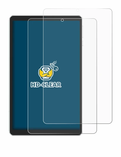 Immagine del dispositivo Ulefone Tab A9 Pro con un'ampia varietà di protezioni per lo schermo.