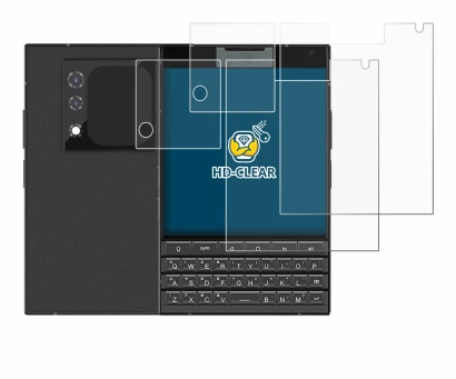 Immagine del dispositivo Unihertz Titan 2 (Fronte+Fotocamera) con un'ampia varietà di protezioni per lo schermo.