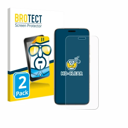 Parte frontale di una confezione del prodotto con il logo del marchio BROTECT. Accanto è raffigurato il dispositivo Honor Magi