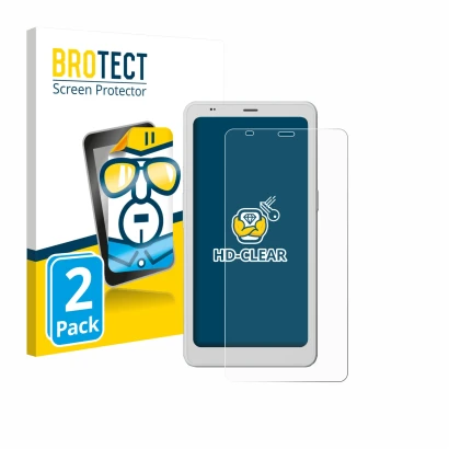 Parte frontale di una confezione del prodotto con il logo del marchio BROTECT. Accanto è raffigurato il dispositivo Boox Palma