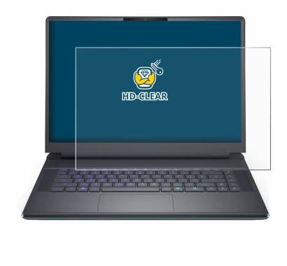 Immagine del dispositivo Dell Alienware 16 Area-51 con un'ampia varietà di protezioni per lo schermo.