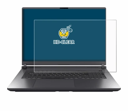 Immagine del dispositivo ASUS ROG Strix G18 G815 2025 con un'ampia varietà di protezioni per lo schermo.