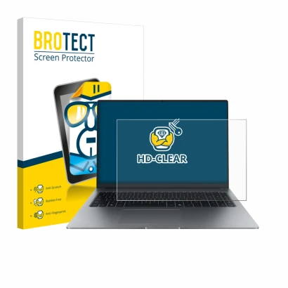 Parte frontale di una confezione del prodotto con il logo del marchio BROTECT. Accanto è raffigurato il dispositivo Honor Magi