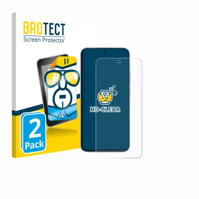 Parte frontale di una confezione del prodotto con il logo del marchio BROTECT. Accanto è raffigurato il dispositivo Xiaomi Red