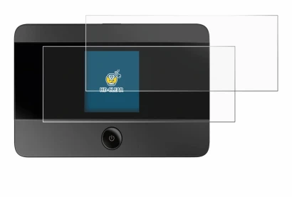 Immagine del dispositivo TP-Link M7350 con un'ampia varietà di protezioni per lo schermo.