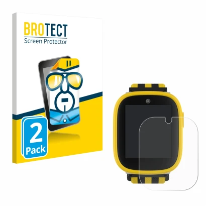 Parte frontale di una confezione del prodotto con il logo del marchio BROTECT. Accanto è raffigurato il dispositivo Xplora X6 