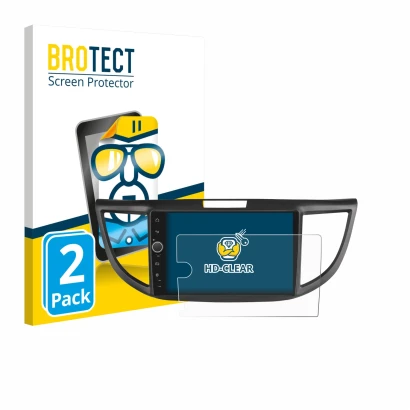 Parte frontale di una confezione del prodotto con il logo del marchio BROTECT. Accanto è raffigurato il dispositivo Joying Car