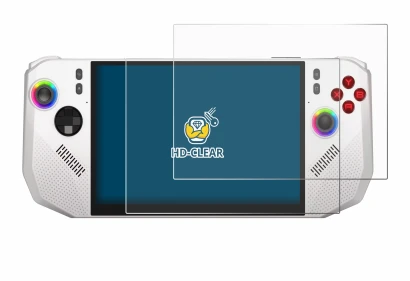 Immagine del dispositivo MSI Claw A8 BZ2EM con un'ampia varietà di protezioni per lo schermo.