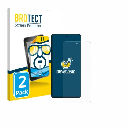 Parte frontale di una confezione del prodotto con il logo del marchio BROTECT. Accanto è raffigurato il dispositivo Motorola S