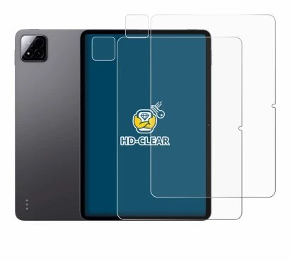 Immagine del dispositivo Xiaomi Pad 7 (Fronte+Fotocamera) con un'ampia varietà di protezioni per lo schermo.