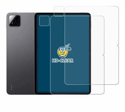 Immagine del dispositivo Xiaomi Pad 7 Pro (Fronte+Fotocamera) con un'ampia varietà di protezioni per lo schermo.