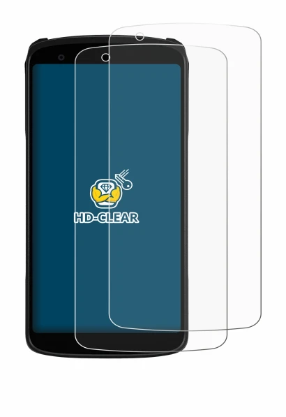 Immagine del dispositivo Zebra TC22R con un'ampia varietà di protezioni per lo schermo.