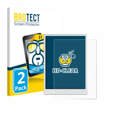 Parte frontale di una confezione del prodotto con il logo del marchio BROTECT. Accanto è raffigurato il dispositivo Viwoods Ai