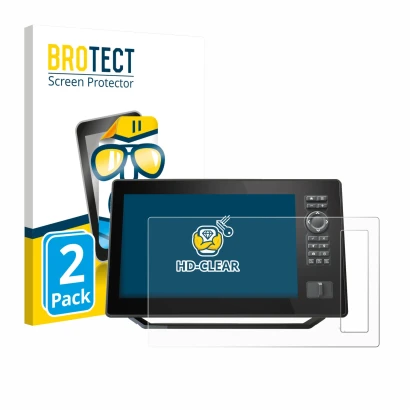 Parte frontale di una confezione del prodotto con il logo del marchio BROTECT. Accanto è raffigurato il dispositivo Humminbird