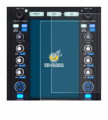 Immagine del dispositivo Rane System One con un'ampia varietà di protezioni per lo schermo.