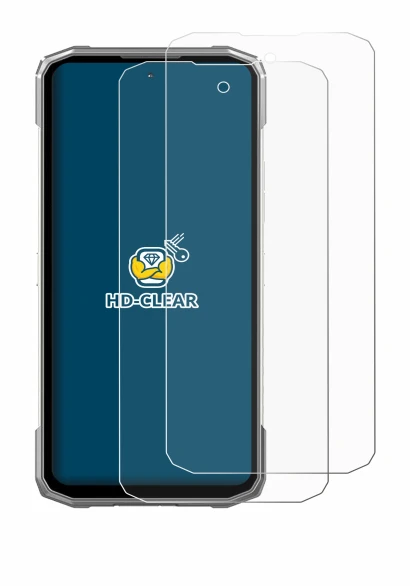 Immagine del dispositivo Doogee Blade 20 Max con un'ampia varietà di protezioni per lo schermo.
