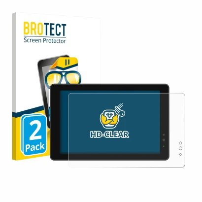 Parte frontale di una confezione del prodotto con il logo del marchio BROTECT. Accanto è raffigurato il dispositivo Lilliput 7