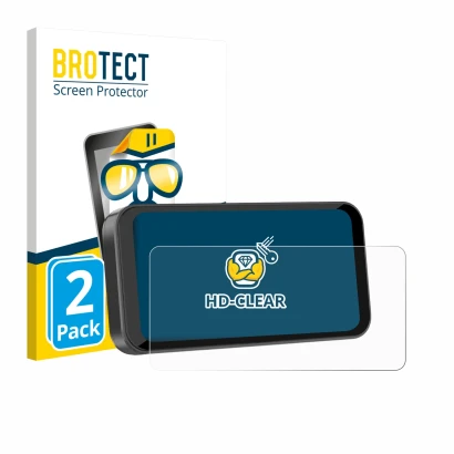 Parte frontale di una confezione del prodotto con il logo del marchio BROTECT. Accanto è raffigurato il dispositivo Carpuride