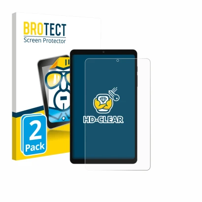 Parte frontale di una confezione del prodotto con il logo del marchio BROTECT. Accanto è raffigurato il dispositivo Blackview