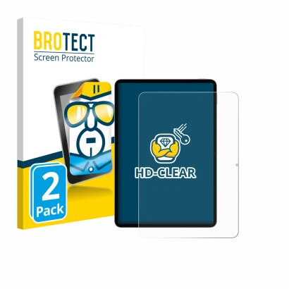 Parte frontale di una confezione del prodotto con il logo del marchio BROTECT. Accanto è raffigurato il dispositivo Xiaomi Pad