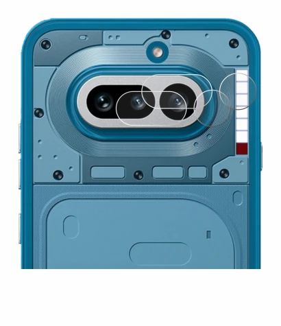 Immagine del dispositivo Nothing Phone (4a) (SOLO Fotocamera) con un'ampia varietà di protezioni per lo schermo.