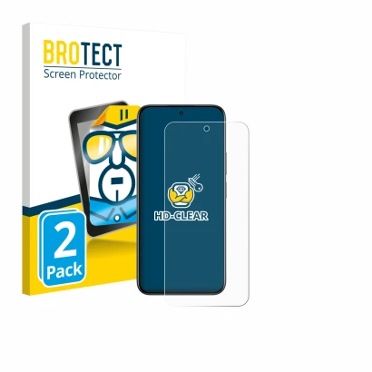 Parte frontale di una confezione del prodotto con il logo del marchio BROTECT. Accanto è raffigurato il dispositivo realme C85