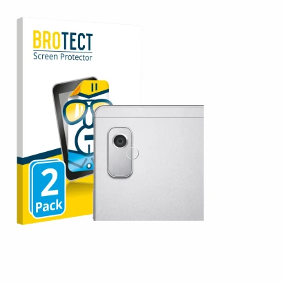 Parte frontale di una confezione del prodotto con il logo del marchio BROTECT. Accanto è raffigurato il dispositivo Lenovo Tab