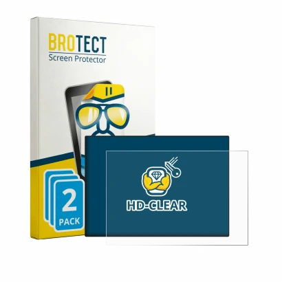 Parte frontale di una confezione del prodotto con il logo del marchio BROTECT. Accanto è raffigurato il dispositivo CrossContr
