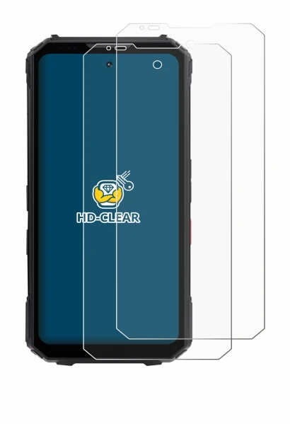 Immagine del dispositivo Doogee V Max LR con un'ampia varietà di protezioni per lo schermo.