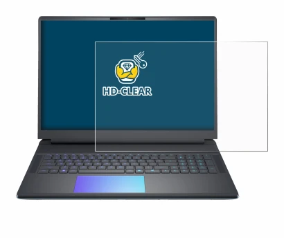 Immagine del dispositivo Dell Alienware 18 Area-51 con un'ampia varietà di protezioni per lo schermo.