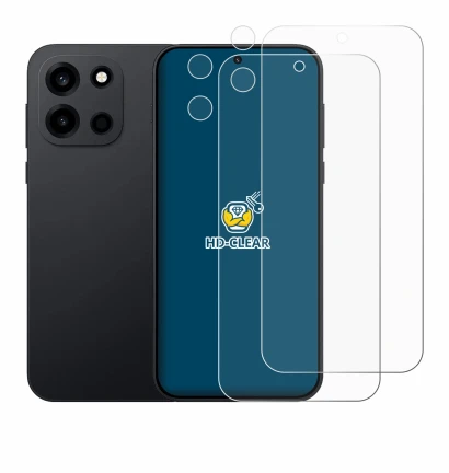 Immagine del dispositivo OnePlus Nord 6 (Fronte+Fotocamera) con un'ampia varietà di protezioni per lo schermo.