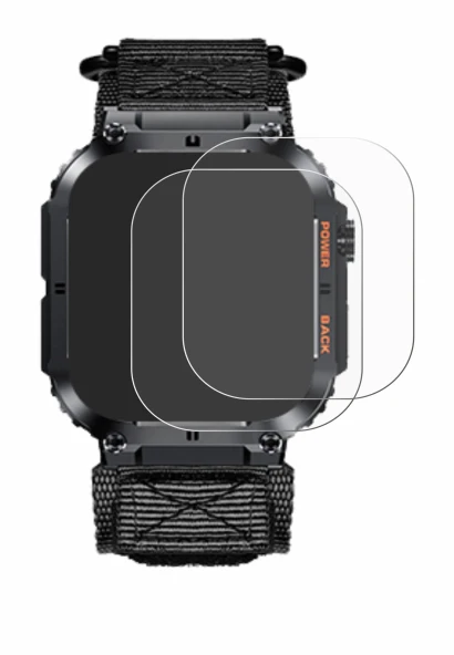 Immagine del dispositivo Megalith K57PRO con un'ampia varietà di protezioni per lo schermo.