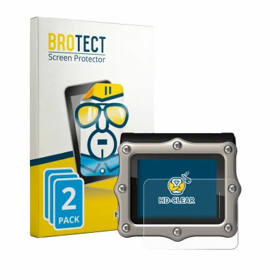 Parte frontale di una confezione del prodotto con il logo del marchio BROTECT. Accanto è raffigurato il dispositivo Shearwater