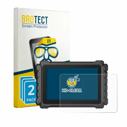 Parte frontale di una confezione del prodotto con il logo del marchio BROTECT. Accanto è raffigurato il dispositivo Topdon One
