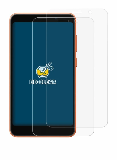 Immagine del dispositivo Ulefone Note 22 con un'ampia varietà di protezioni per lo schermo.