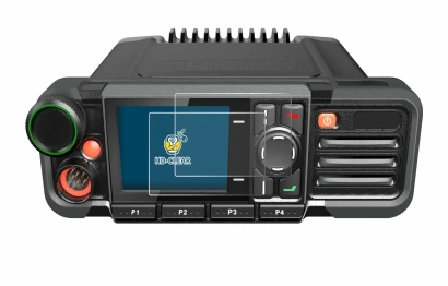 Immagine del dispositivo Hytera HM785 con un'ampia varietà di protezioni per lo schermo.