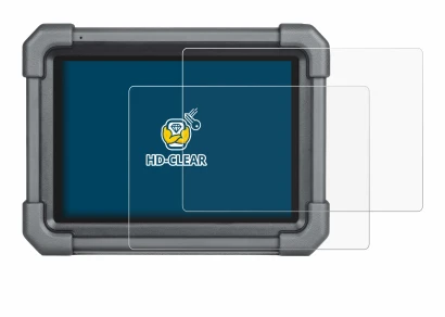Immagine del dispositivo Launch X-431 Pro TT con un'ampia varietà di protezioni per lo schermo.