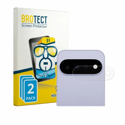 Parte frontale di una confezione del prodotto con il logo del marchio BROTECT. Accanto è raffigurato il dispositivo Google Pix